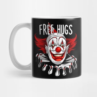 Free Hugs Scary Creepy Clown Halloween Mug